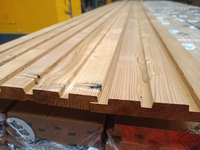Foto 2 van 20x130MM Thermo Wood Vuren triple Rhombus 2700 MM