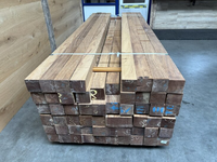 90x90MM Iroko geschaafde kd balk 3650 MM