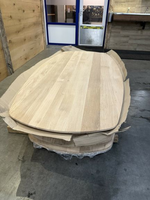 Foto 8 van 95 CM × 300 CM 4 CM Eiken Deens ovaal tafelblad