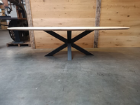 Foto 2 van 95 CM × 300 CM 4 CM Eiken Deens ovaal tafelblad