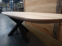 Foto 3 van 95 CM × 300 CM 4 CM Eiken Deens ovaal tafelblad