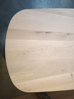 Foto 4 van 95 CM × 300 CM 4 CM Eiken Deens ovaal tafelblad