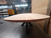 Foto 7 van 95 CM × 300 CM 4 CM Eiken Deens ovaal tafelblad