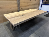 Foto 2 van 100x250CM 6,5 CM eiken Dragline tafel