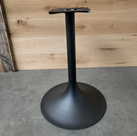 ø6CM Stalen tulip tafelpoot zwart rond hoogte 72 cm
