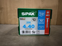 4x40MM 2000 stuks Spax RVS